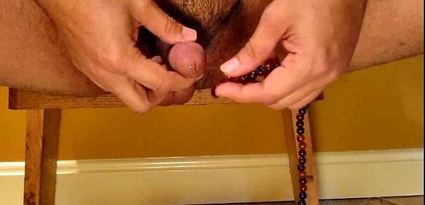  Soloboy Stuffing beads into pee-hole